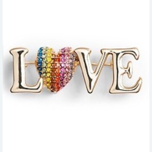 Banana republic- PRIDE LOVE BROOCH - Picture 1 of 3